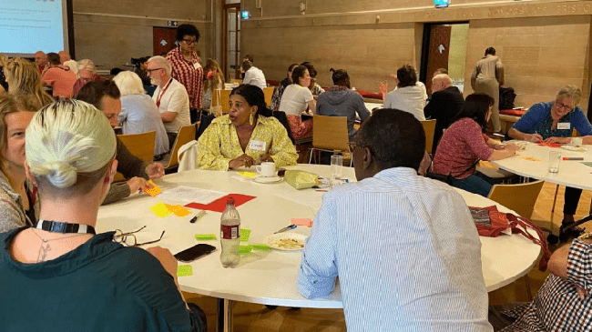 Participants in a workshop as part of the Climate Resilience Fund.